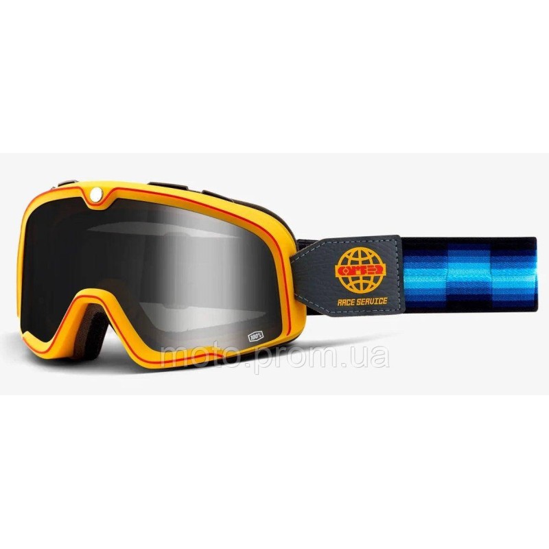 Окуляри 100% BARSTOW Goggle Race Service - Silver Mirror Lens Mirror Lens