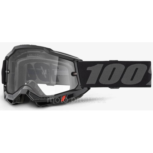 Окуляри 100% ACCURI 2 Enduro Goggle Black - Clear Dual Lens Dual Clear Lens