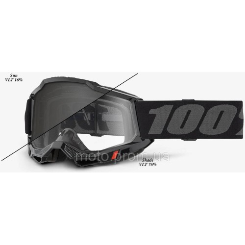Окуляри 100% ACCURI 2 OTG/UTV/ATV DESERT Goggle Black - Photochromic Lens Photochromic Lens