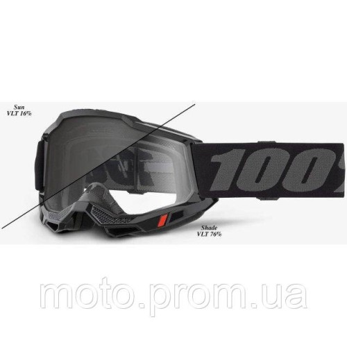 Окуляри 100% ACCURI 2 WOODS Goggle Black - Photochromic Lens Photochromic Lens