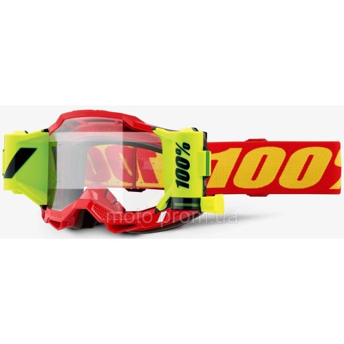 Окуляри 100% ACCURI 2 FORECAST Goggle Red - Clear Lens Roll-Off