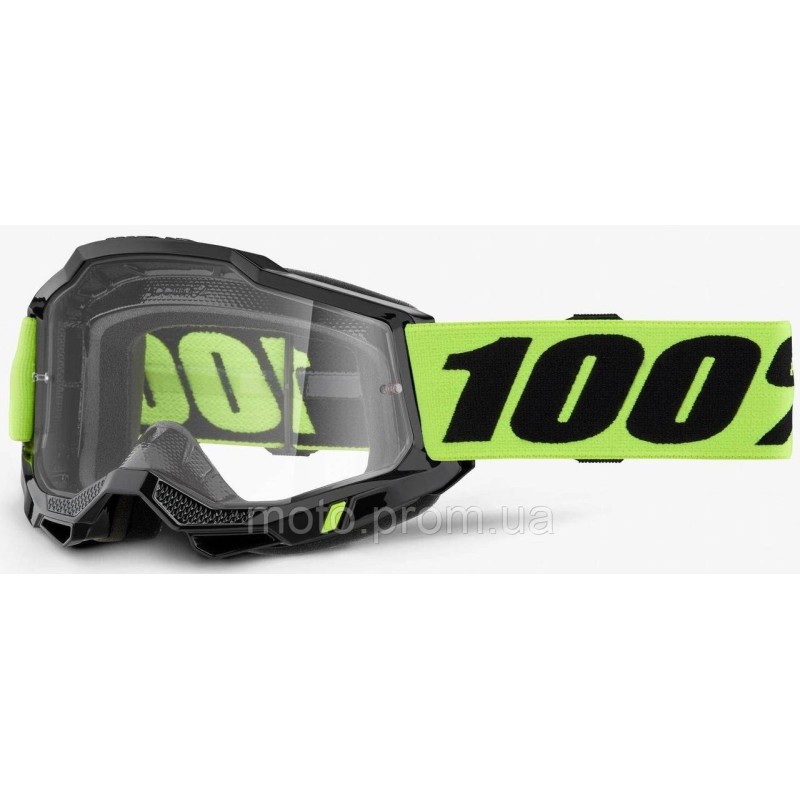Окуляри 100% ACCURI 2 Goggle Neon Yellow - Clear Lens Clear Lens