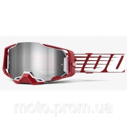 Окуляри 100% ARMEGA Goggle Oversized Deep Red - Flash Silver Lens Mirror Lens