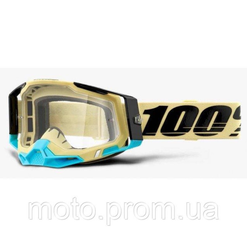 Окуляри 100% RACECRAFT 2 Goggle Airblast - Clear Lens Clear Lens