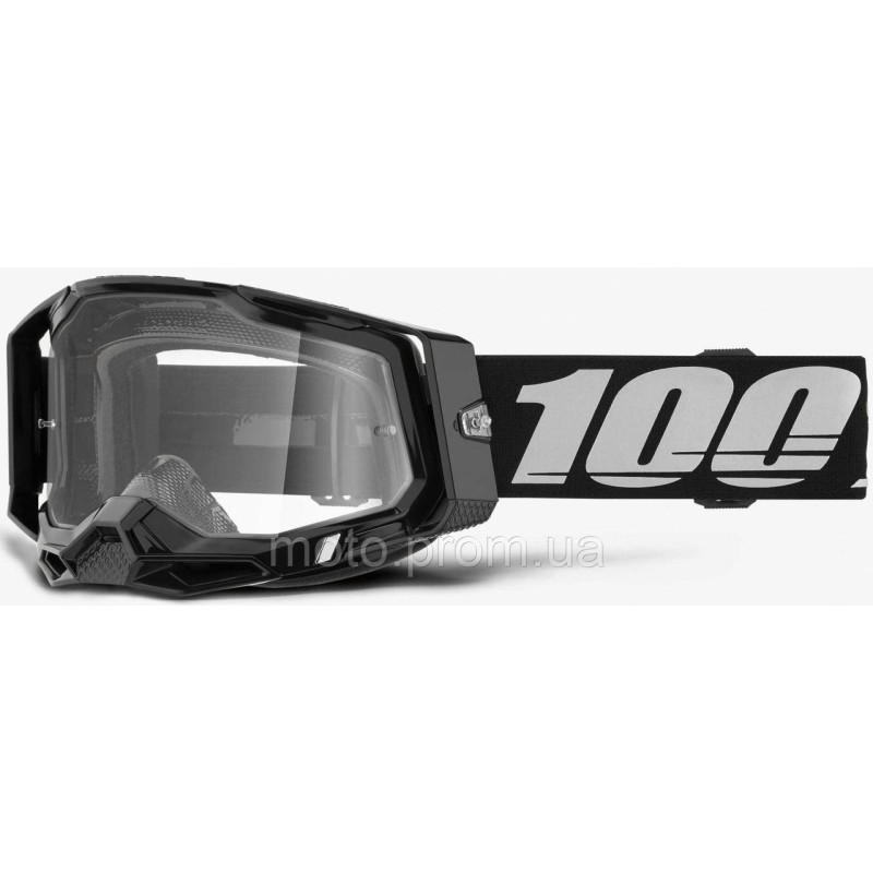 Окуляри 100% RACECRAFT 2 Goggle Black - Clear Lens Clear Lens