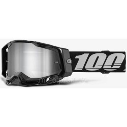 Окуляри 100% RACECRAFT 2 Goggle Black - Mirror Silver Lens Mirror Lens