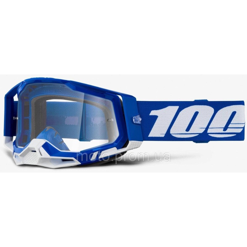 Окуляри 100% RACECRAFT 2 Goggle Blue - Clear Lens Clear Lens