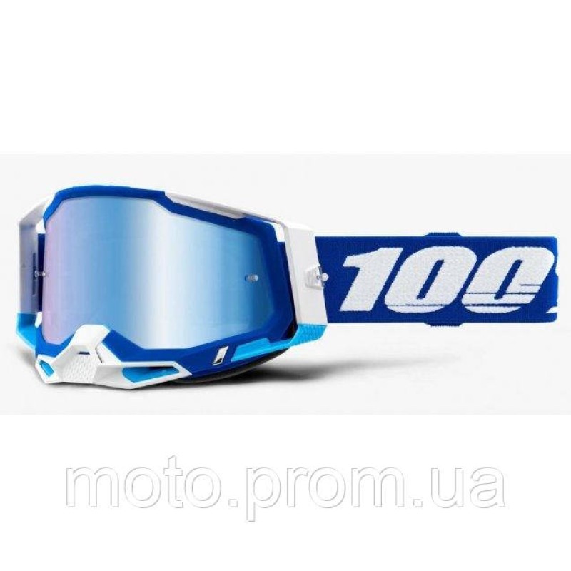 Окуляри 100% RACECRAFT 2 Goggle Blue - Mirror Blue Lens Mirror Lens