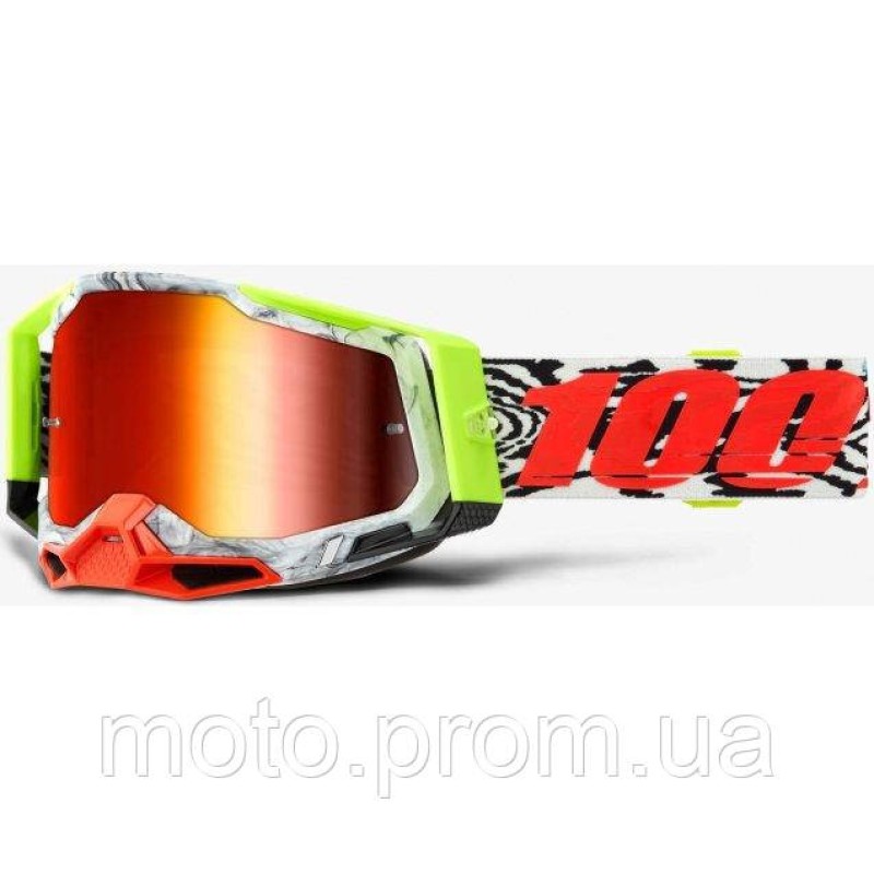 Окуляри 100% RACECRAFT 2 Goggle Engal - Mirror Red Lens Mirror Lens