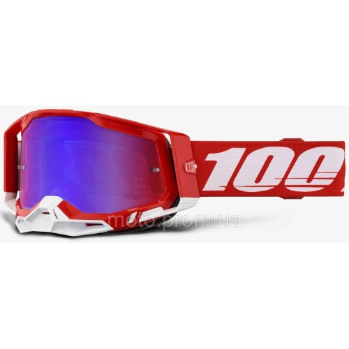 Окуляри 100% RACECRAFT 2 Goggle Red - Mirror Red Lens Mirror Lens