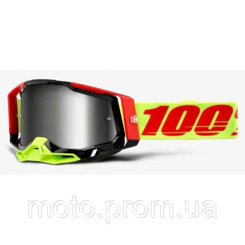 Окуляри 100% RACECRAFT 2 Goggle Wiz - Flash Silver Lens Mirror Lens