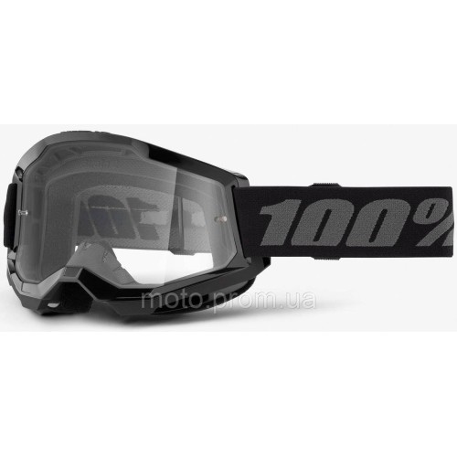Окуляри 100% STRATA 2 Goggle Black — Clear Lens Clear Lens