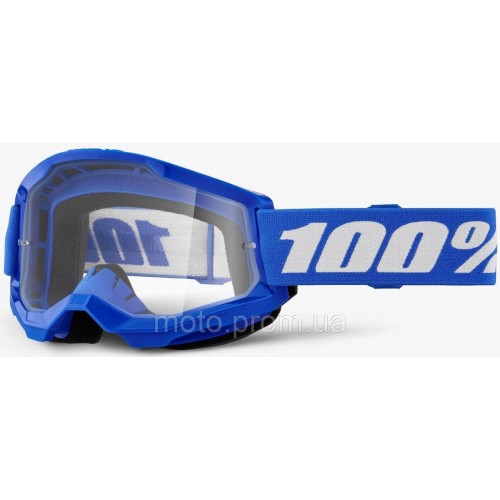 Окуляри 100% STRATA 2 Goggle Blue — Clear Lens Clear Lens