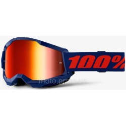 Окуляри 100% STRATA 2 Goggle Navy — Mirror Red Lens Mirror Lens Окуляри 100% STRATA 2 Goggle Navy — Mirror Red Lens Mirror Lens