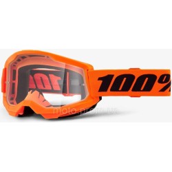 Окуляри 100% STRATA 2 Goggle Neon Orange - Clear Lens Clear Lens