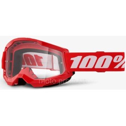 Окуляри 100% STRATA 2 Goggle Red — Clear Lens Clear Lens Окуляри 100% STRATA 2 Goggle Red — Clear Lens Clear Lens