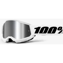 Окуляри 100% STRATA 2 Goggle White — Mirror Silver Lens Mirror Lens