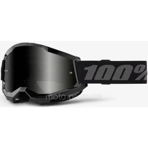 Окуляри 100% STRATA 2 SAND Goggle Black - Smoke Lens SAND