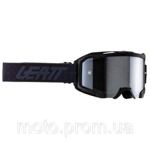 Окуляри LEATT Goggle Velocity 4.5 - Iriz Silver [Stealth] Mirror Lens