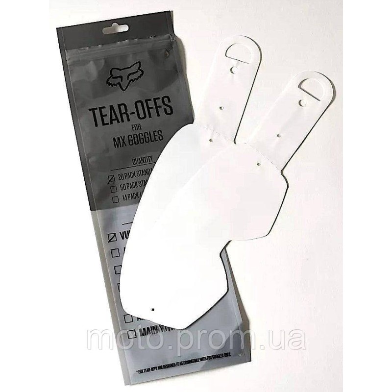 Зривки FOX MAIN II Tear-Offs - 20 pack No Size