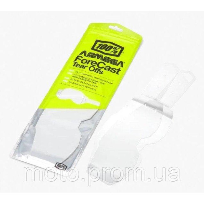 Зривки Ride 100% Tear-Offs ARMEGA Forecast - 50 pack No Size
