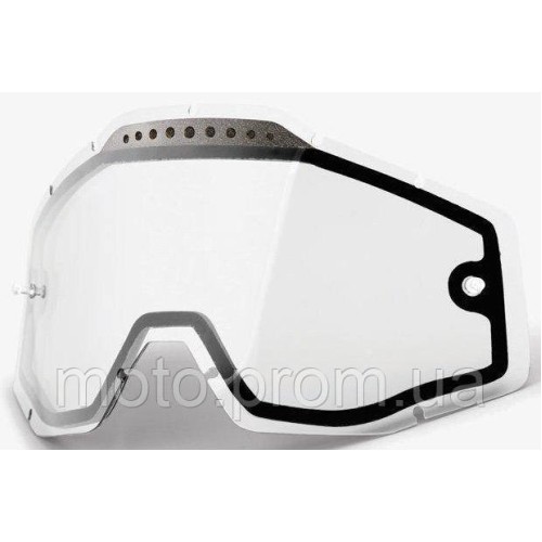 Лінза 100% RC/AC/ST Dual Vented Lens - Clear Dual Clear Lens
