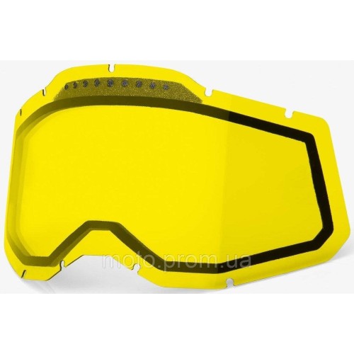Лінза 100% RC2/AC2/ST2 Dual Vented Lens - Yellow Dual Clear Lens