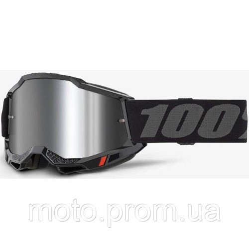 Дитячі окуляри 100% ACCURI 2 Youth Goggle Black - Mirror Silver Lens Mirror Lens