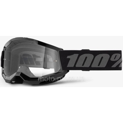 Дитячі окуляри 100% STRATA 2 Youth Goggle Black - Clear Lens Clear Lens