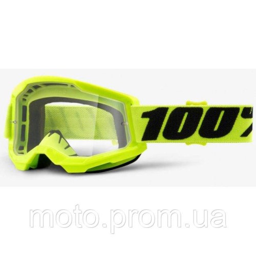 Дитячі окуляри 100% STRATA 2 Youth Goggle Fluo Yellow - Clear Lens Clear Lens