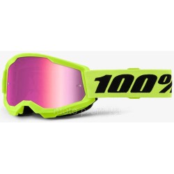 Дитячі окуляри 100% STRATA 2 Youth Goggle Neon Yellow - Mirror Pink Lens Mirror Lens Дитячі окуляри 100% STRATA 2 Youth Goggle Neon Yellow - Mirror Pink Lens Mirror Lens