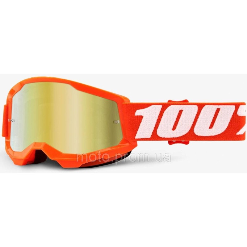 Дитячі окуляри 100% STRATA 2 Youth Goggle Orange - Mirror Gold Lens Mirror Lens