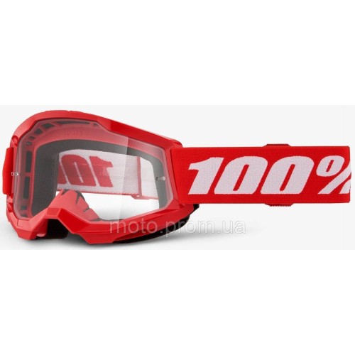 Дитячі окуляри 100% STRATA 2 Youth Goggle Red - Clear Lens Clear Lens