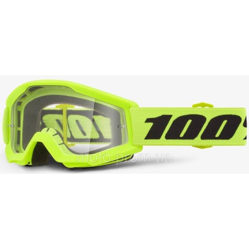 Дитячі окуляри 100% STRATA MINI Goggle Yellow - Clear Lens Clear Lens