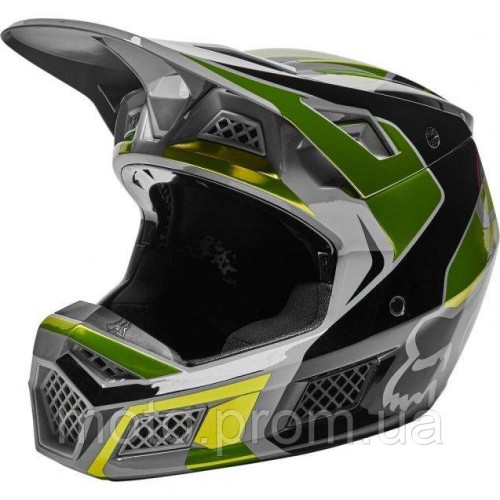 Шолом FOX V3 RS MIRER HELMET [Flo Yellow] M