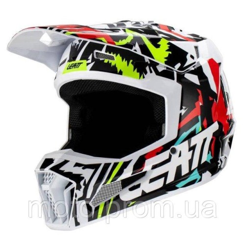 Шолом LEATT Moto 3.5 Jr Helmet [Zebra] YM
