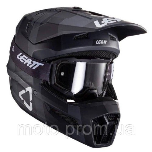 Шолом LEATT Helmet Moto 3.5 + Goggle [Black] S