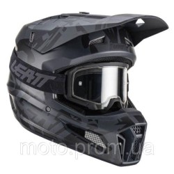 Шолом LEATT Helmet Moto 3.5 + Goggle [Stealth] M