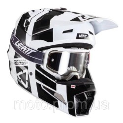 Шолом LEATT Helmet Moto 3.5 + Goggle [White] M