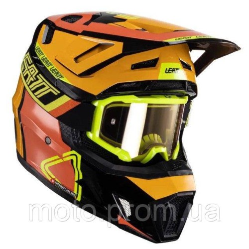 Шолом LEATT Helmet Moto 7.5 + Goggle [Citrus] L