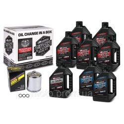 Комплект Maxima V-TWIN MILWAUKEE-EIGHT Oil Change Kit - Syntetic [Chrome] 20w-50