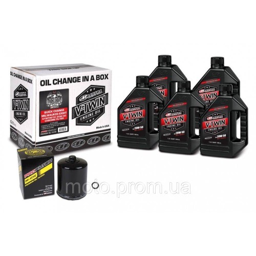Комплект Maxima V-TWIN MILWAUKEE-EIGHT Quick Change Kit  - Syntetic [Black] 20w-50