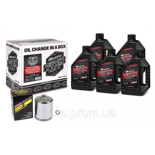 Комплект Maxima V-TWIN MILWAUKEE-EIGHT Quick Change Kit - Syntetic [Chrome] 20w-50