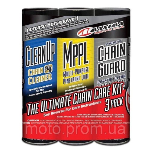 Комплект Maxima Chain Syntetic Ultimate Chain Care Combo Kit [3-Pack] Dry lube