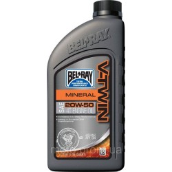Масло моторне Bel-Ray V-TWIN MINERAL [1л] 20w-50