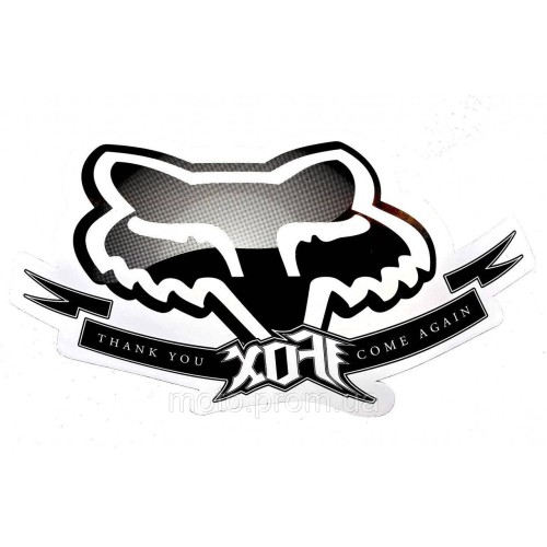 Наліпка FOX Authorized Dealer Window [Black]