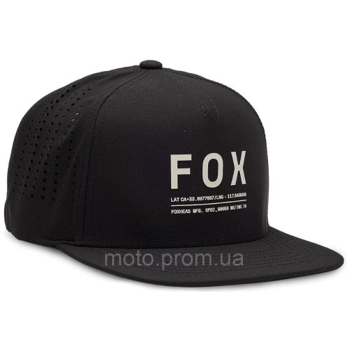 Кепка FOX NON STOP TECH SNAPBACK HAT [Black] One Size