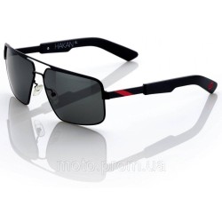 Окуляри 100% HAKAN Sunglasses - Matte Black - Grey Tint Mirror Lens