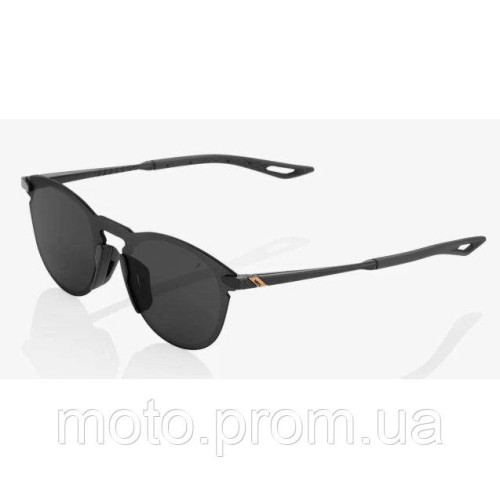 Окуляри 100% LEGERE ROUND - Polished Black - Smoke Lens Colored Lens