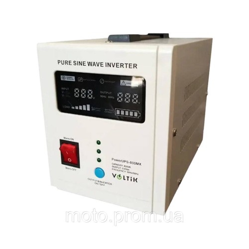Джерело безперебійного живлення 12-220V Voltik 1000W/800VA